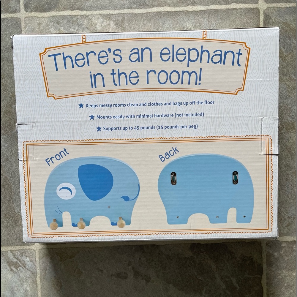 Imagination Generation Wooden Elephant Kids Clothing Rack - Picture 10 of 10